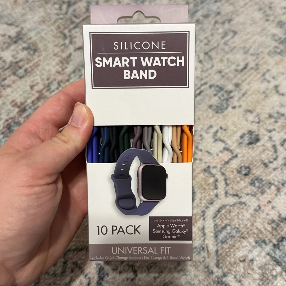 Silicone Smart Watch Band 10-Pack - Universal Fit